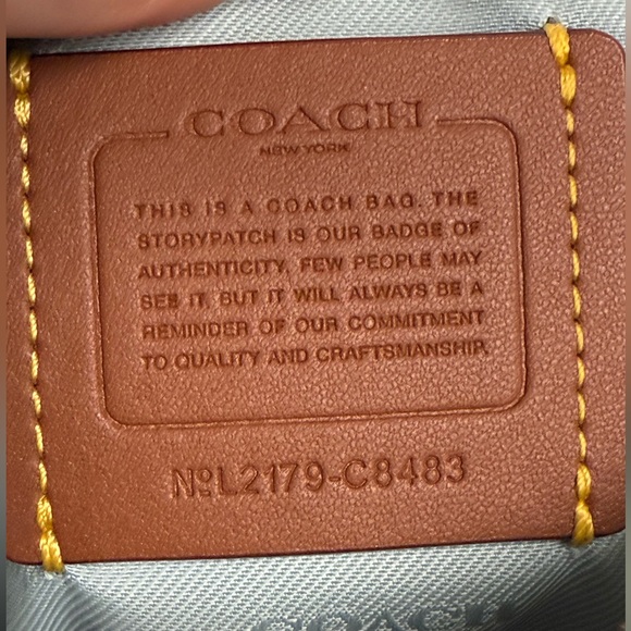 Coach Light Blue Leather Shoulder Bag - Picture 14 of 14